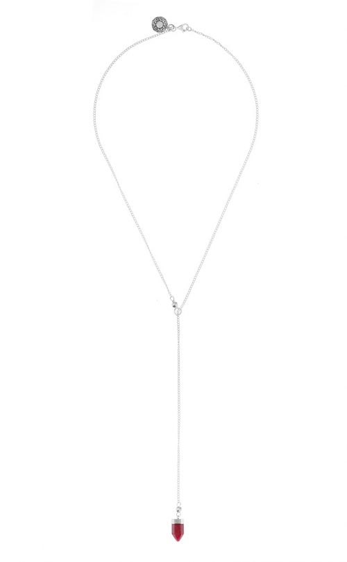 Breeze Necklace Ruby Silver